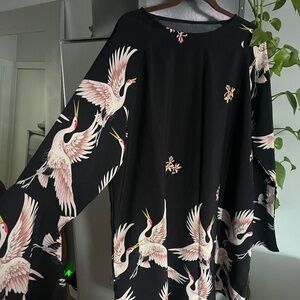 SPRING SALE! SHEIN Curve Crane Mini Dress/Tunic, Sz. 2X